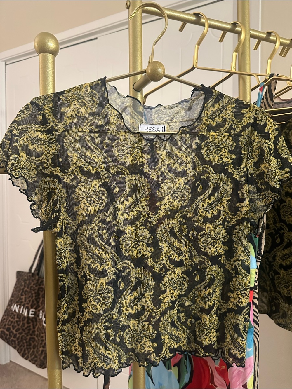 RESA BABY TEE MESH IN SORRENTO CROP